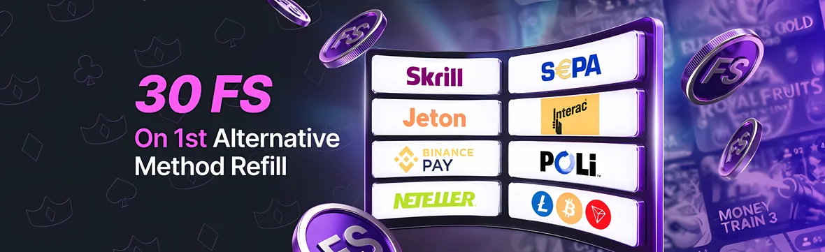 RichPrize Casino bonus with 30 spins on alternative payment methods